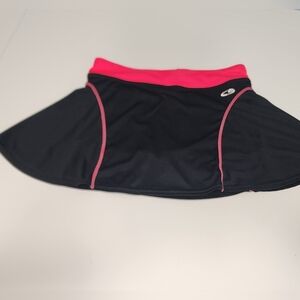 Champion Black Skater Skirt with Hot Pink Waistband